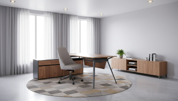 Corner desk wooden furniture work table