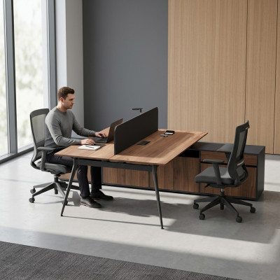 Work desk, laptop table, office furniture, office workstation, office station, wooden furniture