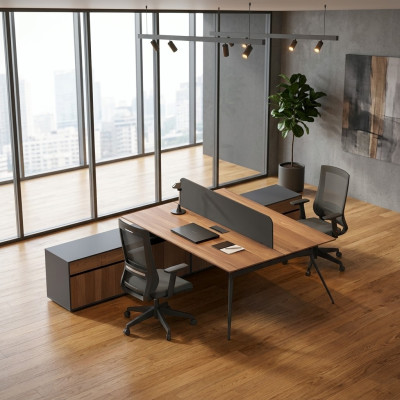 Work desk, laptop table, office furniture, office workstation, office station, wooden furniture