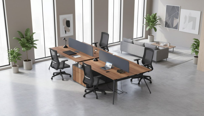 Large work desk office tables study room furniture solid wood furniture luxury