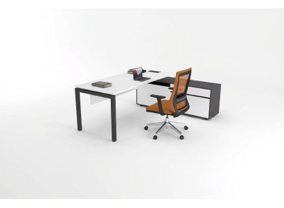 White office furniture luxury furnishings corner desks study furniture wood