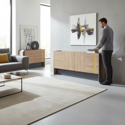 Modern wooden dresser sideboard office furniture highboard cabinets luxury furniture