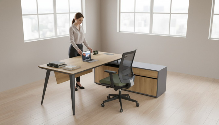 Corner Desk Office Desk Brown Large Executive Desks Desk Furniture