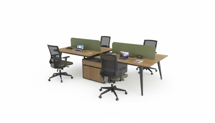 Office desk worktable office group for 4 people desks writing furniture