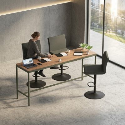 Large desk standing desk computer desk office furniture writing desk