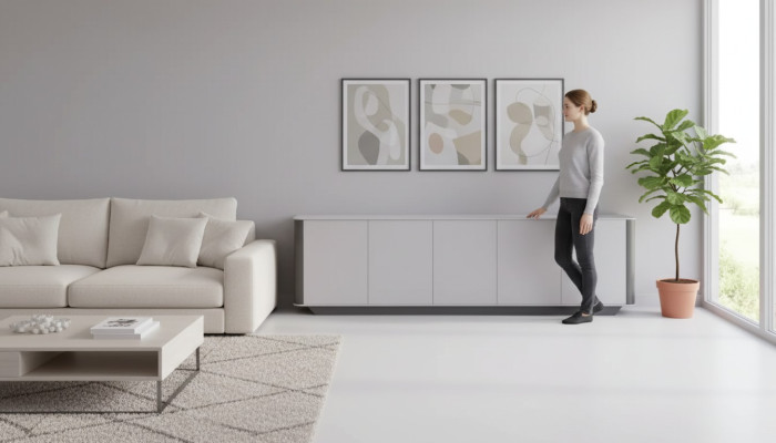 Sideboard Documents Modern Sideboard Cabinet Wood Office Cabinet Gray