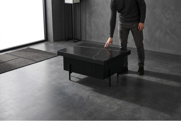 Black office coffee table study furniture design tables side tables