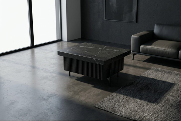 Black office coffee table study furniture design tables side tables