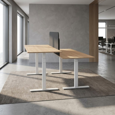 Modern mobile work desks for office new white wooden furniture