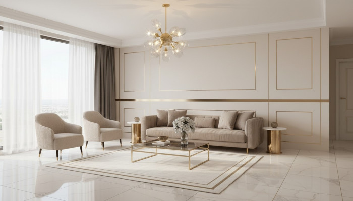 Sofa set luxury armchair 3+1 seater coffee table side table 4-piece set