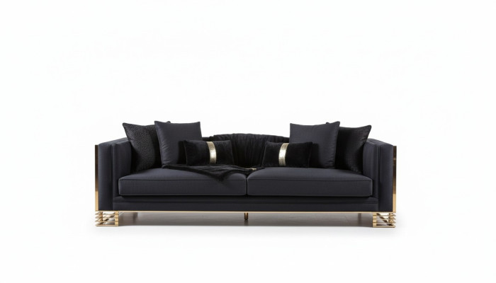Sofa set luxury armchair 3+1 seater coffee table side table 4-piece set