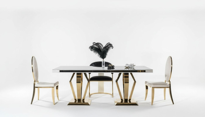 Luxury Dining Tables Dining Room Table Dining Room Modern Stainless Steel White
