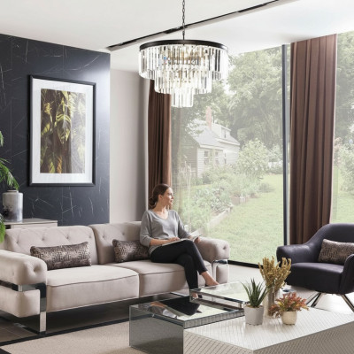Living room design sofa 3-seater upholstered three-seater couch sofas beige