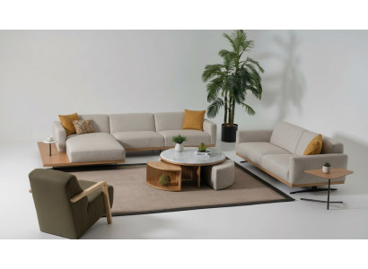 Corner sofa L-shape sofa armchair coffee table side table upholstery