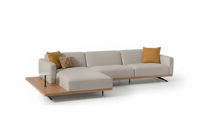 Living area corner suite L-shaped couch upholstery fabric corner sofa