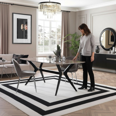 Luxury dining room dining table loft design table furniture furnishings