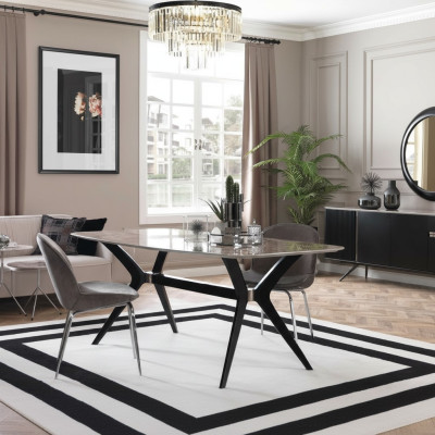 Luxury dining room dining table loft design table furniture furnishings