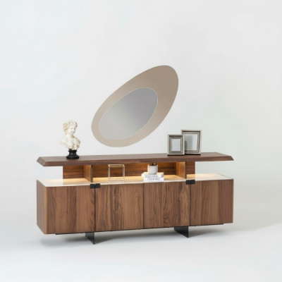 2-piece luxury wood dresser cabinet sideboard design furniture