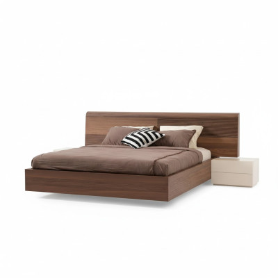 Luxury bedroom bed double beds design furniture 180x200 cm brown hotel