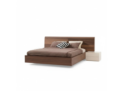 Luxury bedroom bed double beds design furniture 180x200 cm brown hotel