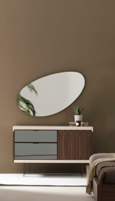 Bedroom Console Luxury Wood Cabinets With Glass Modern Design