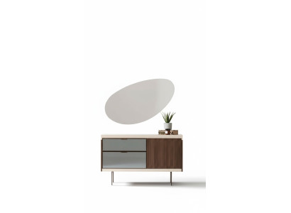 Bedroom Console Luxury Wood Cabinets With Glass Modern Design