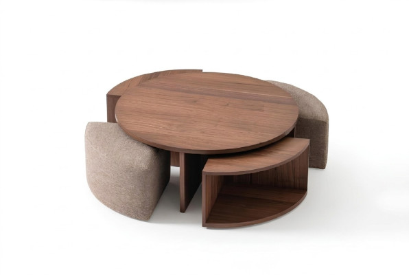 Coffee table, living room coffee table, brown luxury design wooden tables table
