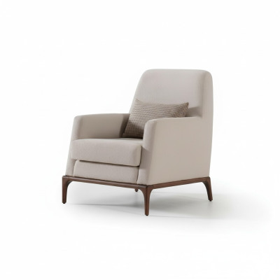 Design sofa armchair couch upholstery luxury textile couches 1-seater new gray