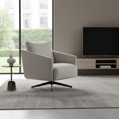 Armchair Design Upholstery Couch Couches Sofas Textile Style Modern New Gray