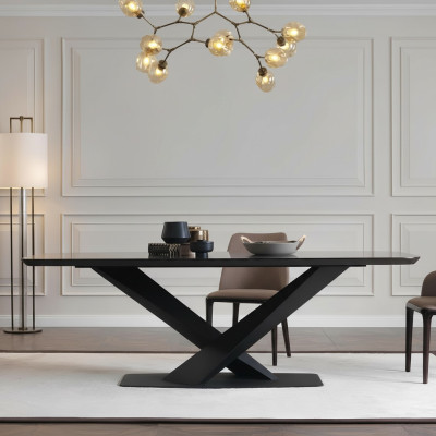 Luxury dining table design, dining room tables, metal design furniture, new.