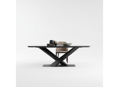 Luxury dining table design, dining room tables, metal design furniture, new.