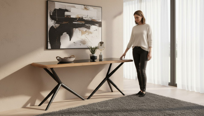 Dining table, table, furniture, dining tables, wooden table, living room, furniture, tables, wood.