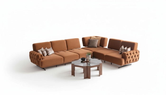 Living area sofa L-shape couch set design modern sofas corner sofa
