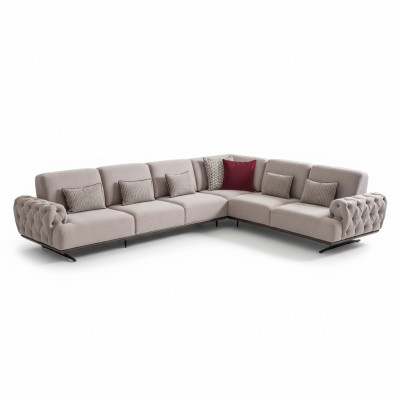 Corner sofa design furniture corner suite fabric sofa textile corner couch furniture 355x280cm
