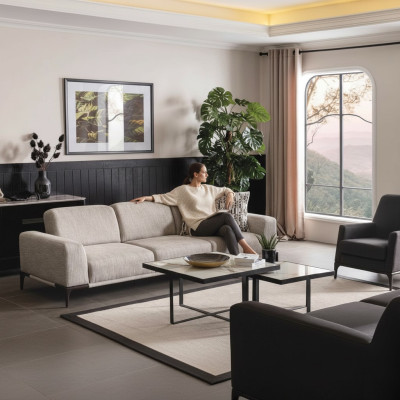 Living room sofa 4-seater design style furniture modern sofas elegant