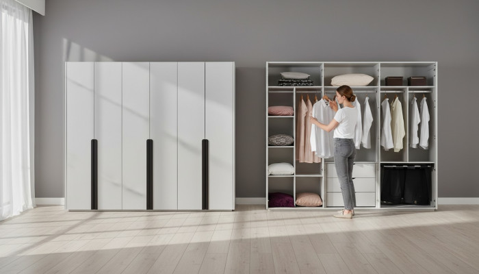 Bedroom wardrobes, wooden luxury modern design, new