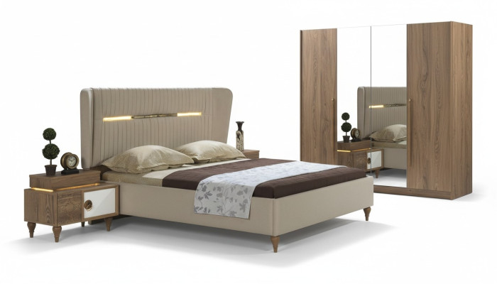 Bedroom nightstand side table design modern new brown wood