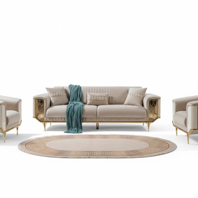 Blue sofa living room sofa 3-seater couches designer couch upholstered sofas fabric new