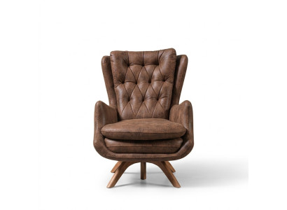 Living room armchair design couch seat artificial leather upholstery luxury