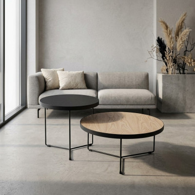 Design coffee tables side tables table coffee table living room 2-piece set