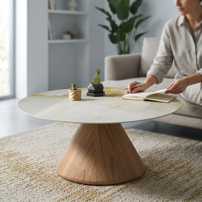 Designer coffee table side table living room table furniture round tables