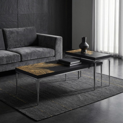 Coffee tables living room luxury black tables classic furniture