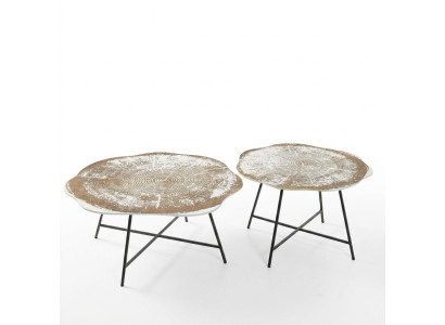 Coffee tables 2-piece set coffee tables tables designer round 2-piece coffee tables