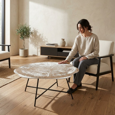 Coffee table, table, side table, living room table, wood table, side, new