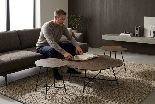 Coffee tables, tables, side tables, living room set, 3 pcs, modern luxury