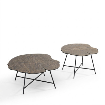 Set of two luxurious coffee tables for the living room in a modern style