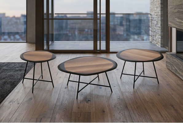 Coffee tables side tables round tables black Italian style