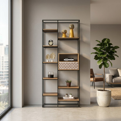 Bookshelf Design Shelf Wooden Shelf Floor Shelf File Shelf Office Shelf New