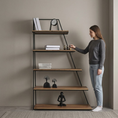 Design bookshelf living room cabinets stainless steel shelves bookcase