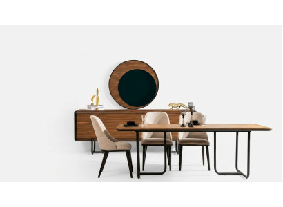 Dining table with 4 chairs dining room set dining set modern sideboard suite